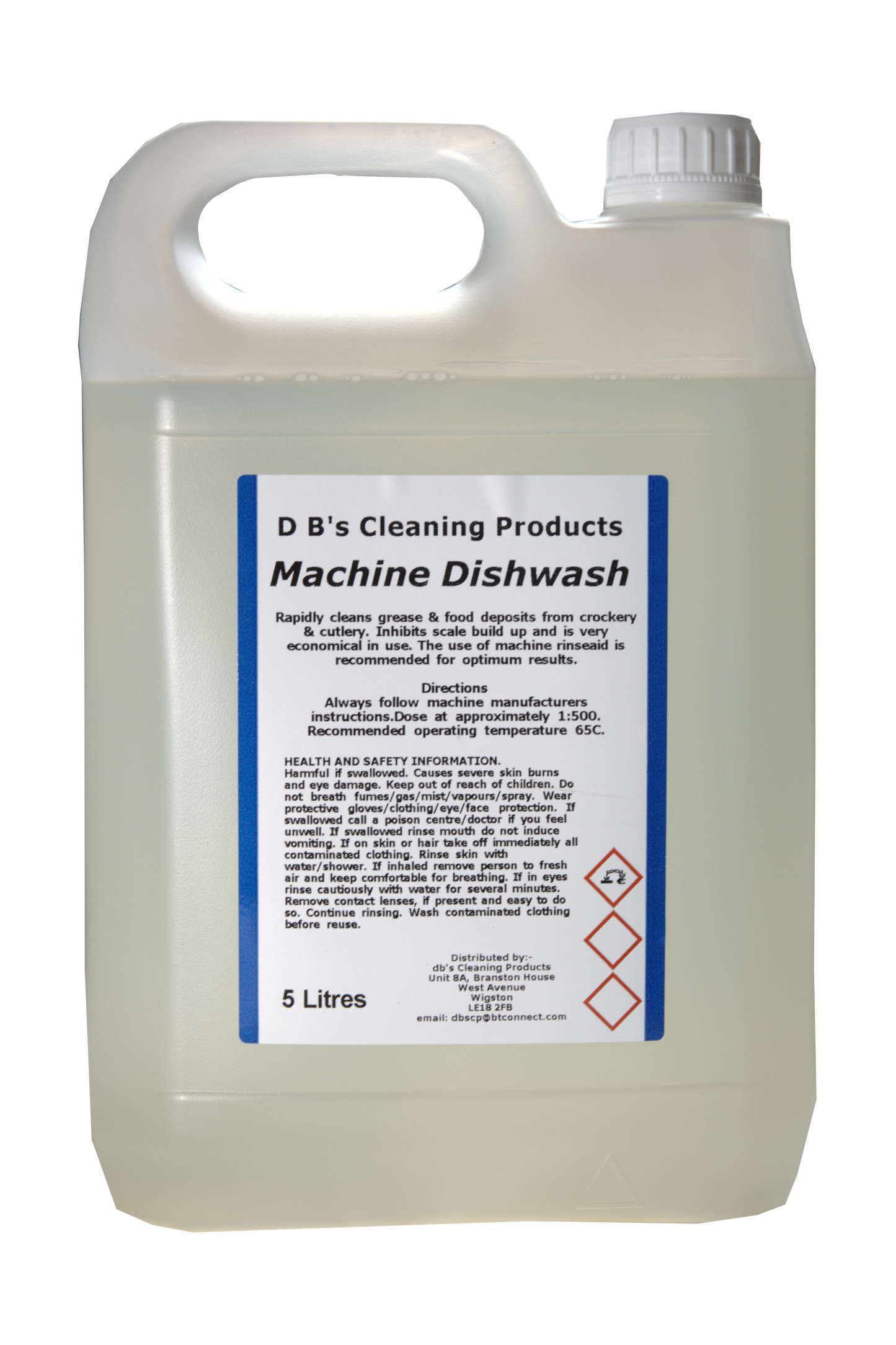 DB's Dish Wash Liquid 40% (EXTRA strong) Machine 5ltr