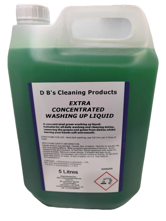 DB's Extra Concentrated (30%) Green Washing up Liquid 5Litres